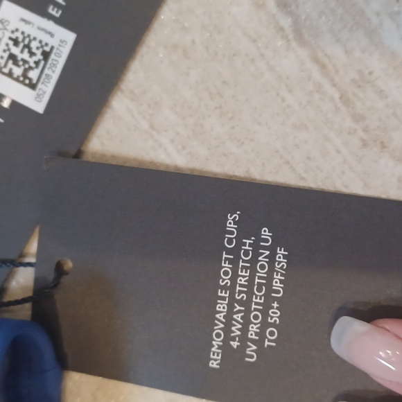 NWT Tommy Hilfiger Blue Ruffled Bikini Top - Picture 3 of 10